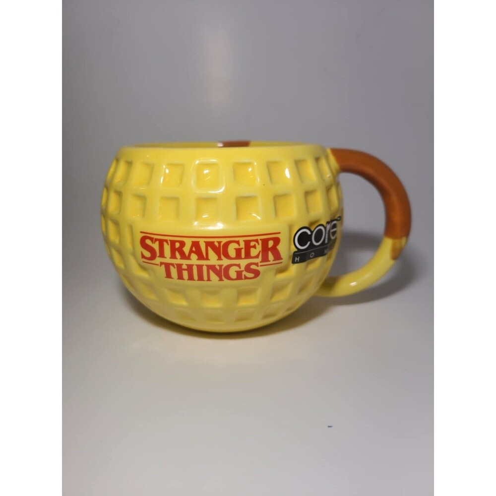 Stranger Things Eggo Waffle Type BIG Mug Cup Eleven NETFLX Netflix Eggo NEW
